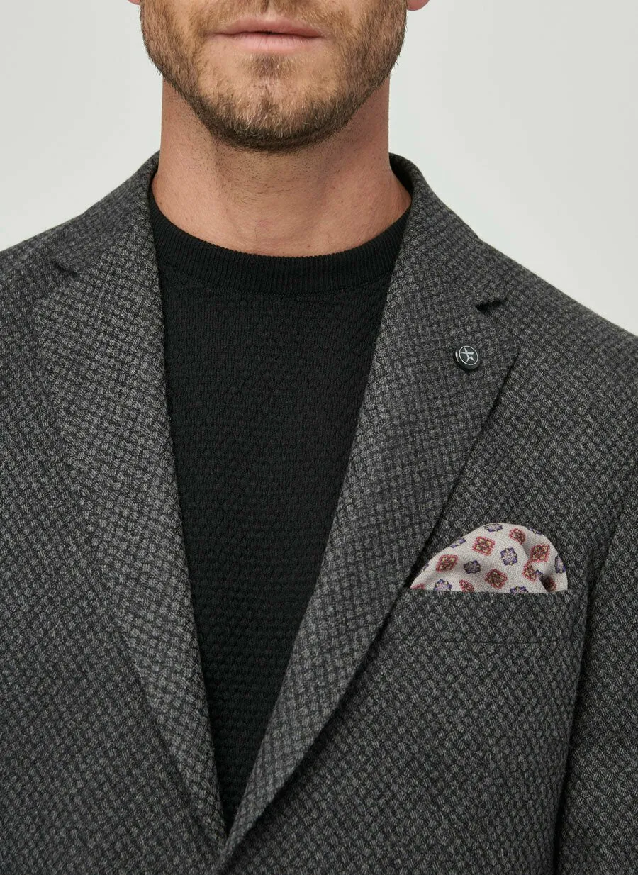 16848 Anthracite Patterned Jacket