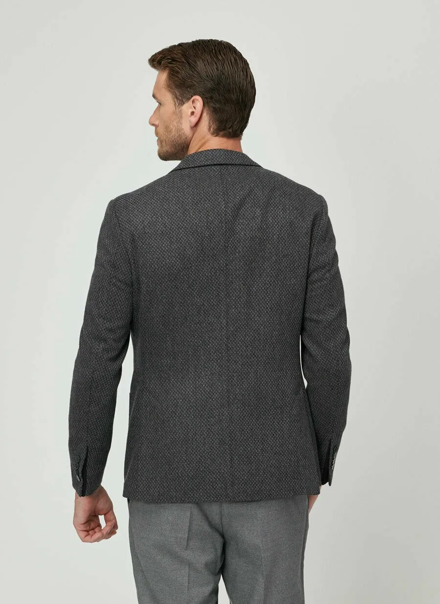 16848 Anthracite Patterned Jacket