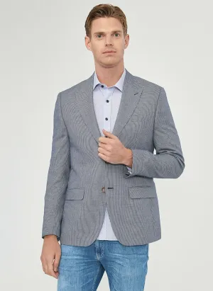 16856 Navy Blue Regular Fit Jacket