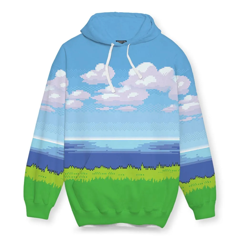 8-Bit Ocean Hoodie