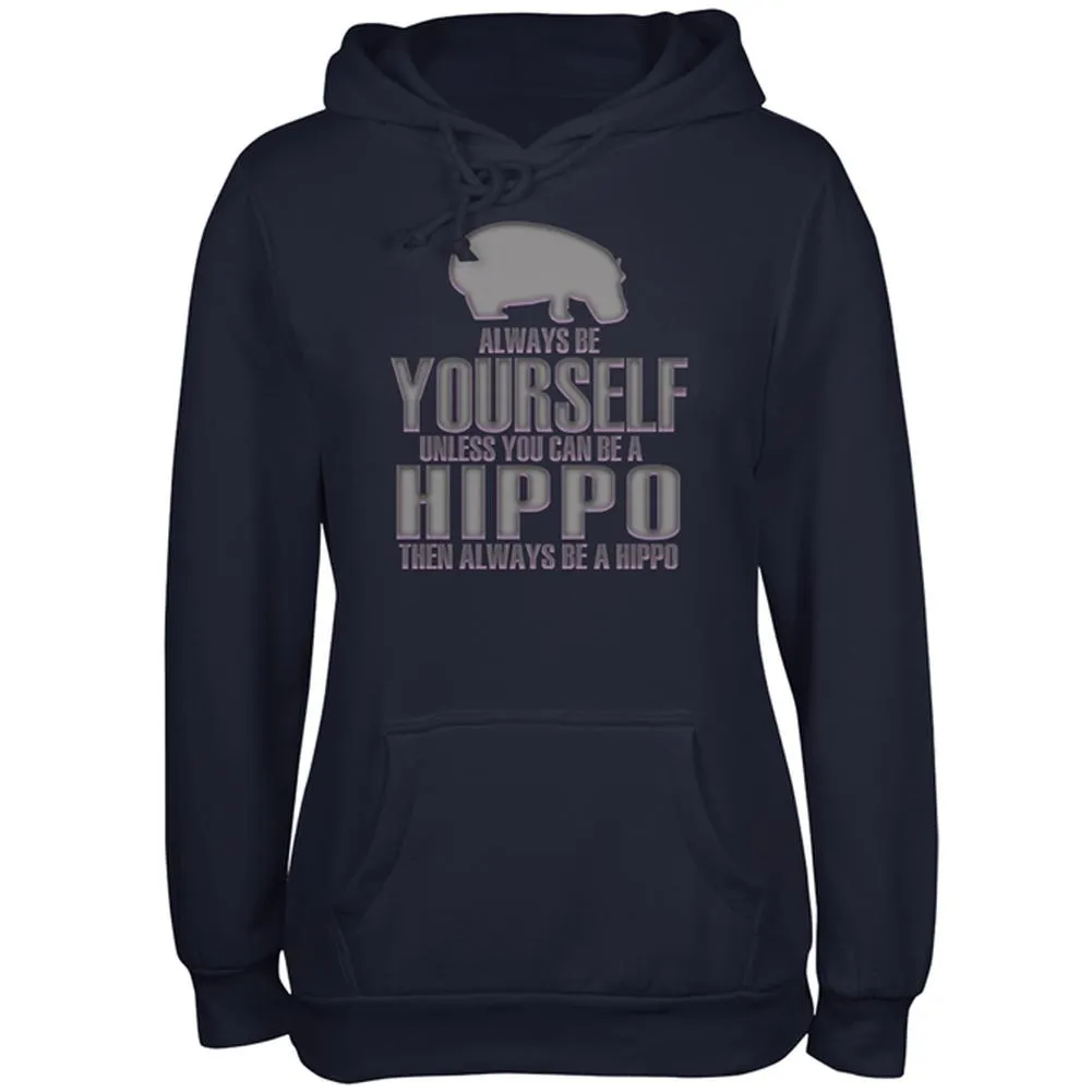 Always Be Yourself Hippo Juniors Soft Hoodie