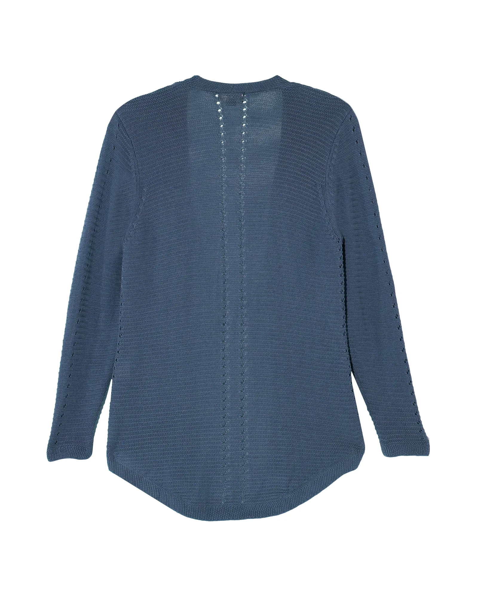 Annabelle Open Stitch Detail Cardigan | Light Blue