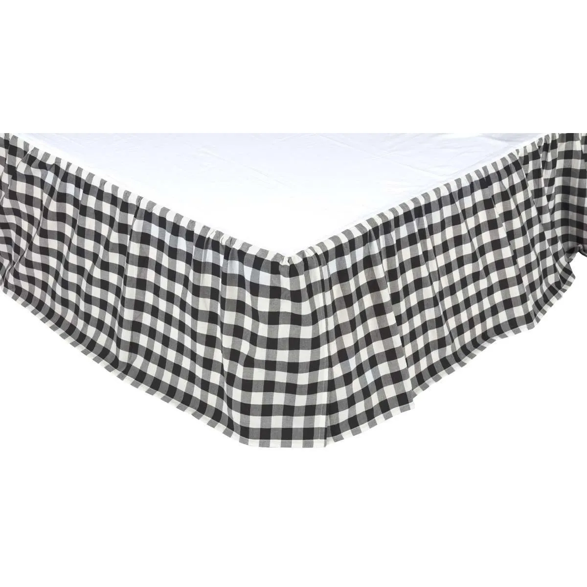 Annie Black Buffalo Check Bed Skirt