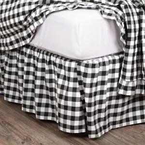 Annie Black Buffalo Check Bed Skirt