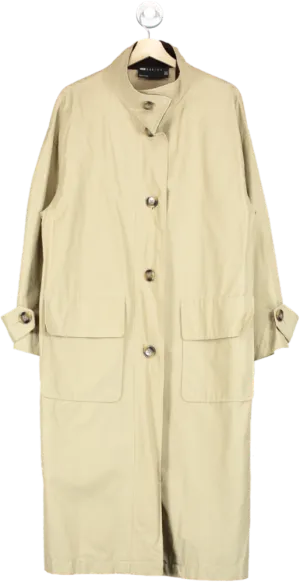 ASOS DESIGN Beige Longline Coat UK 8