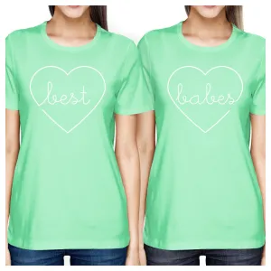 Best Babes BFF Matching Mint Shirts