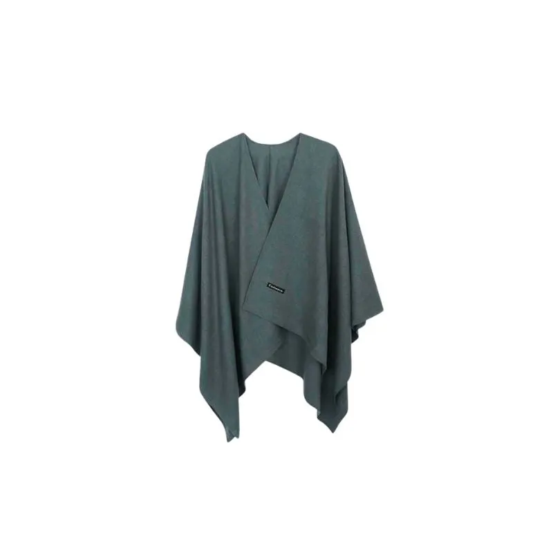 Cashmere Poncho Cloak Shawl Solid Colors