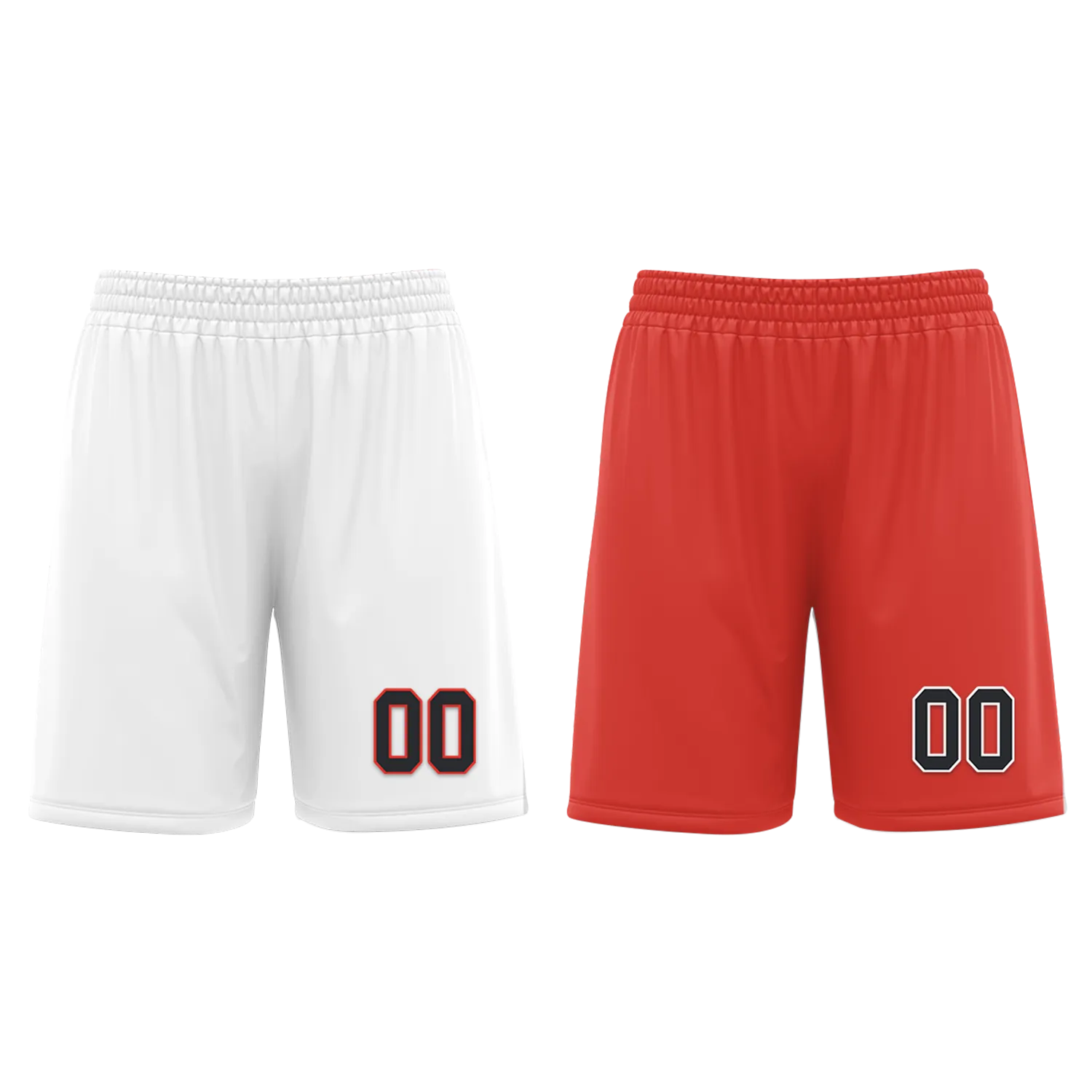 Custom White Red Classic Style Reversible Basketball Uniform Personalized Ordinary BBJR-D017037