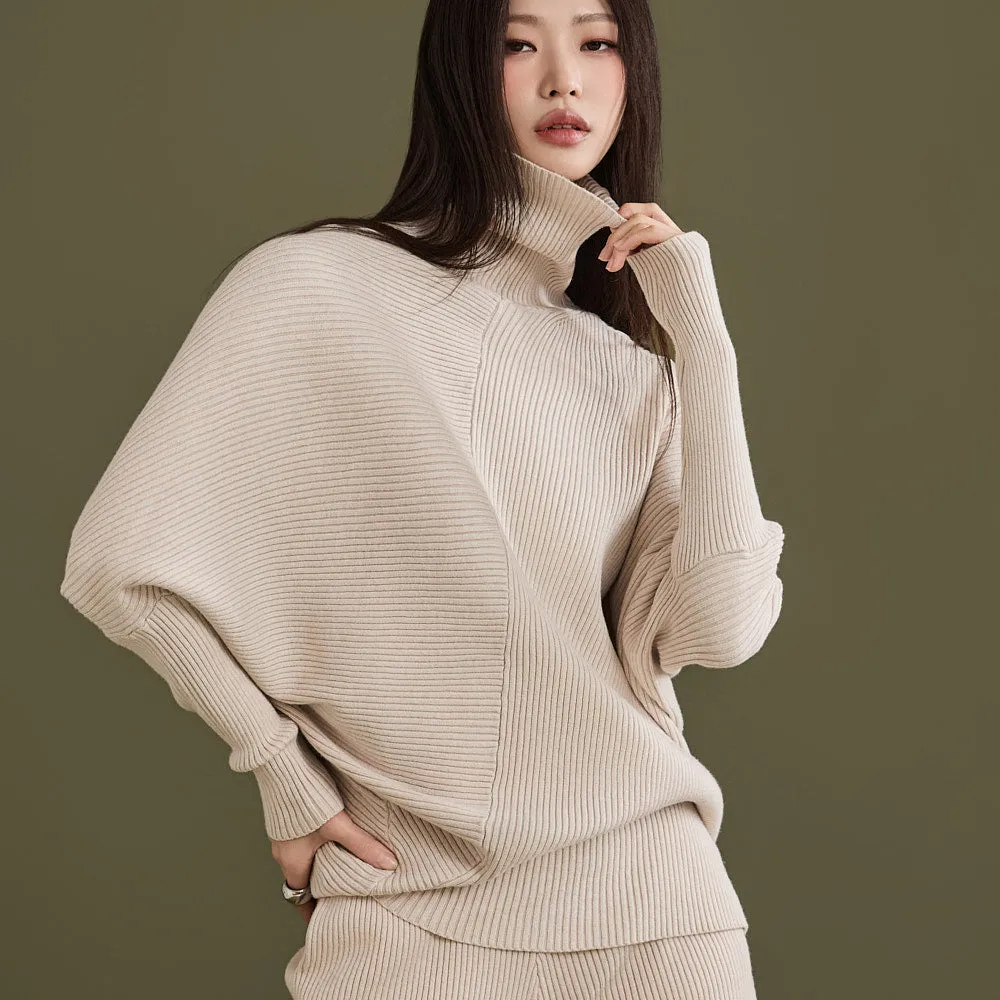 D4850 Wool Knit Pants Two-piece