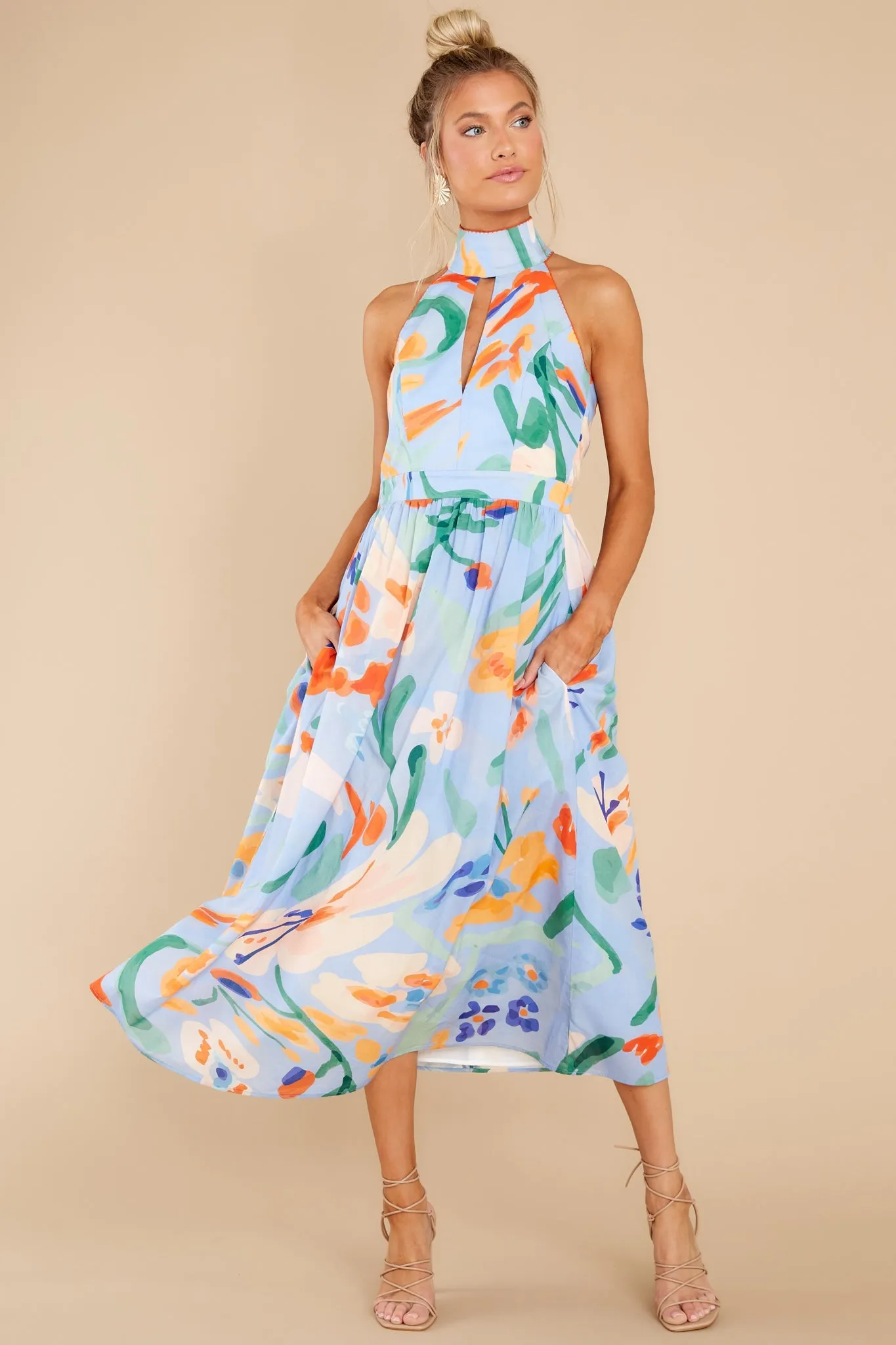 Dalila Jaleo Celeste Print Dress