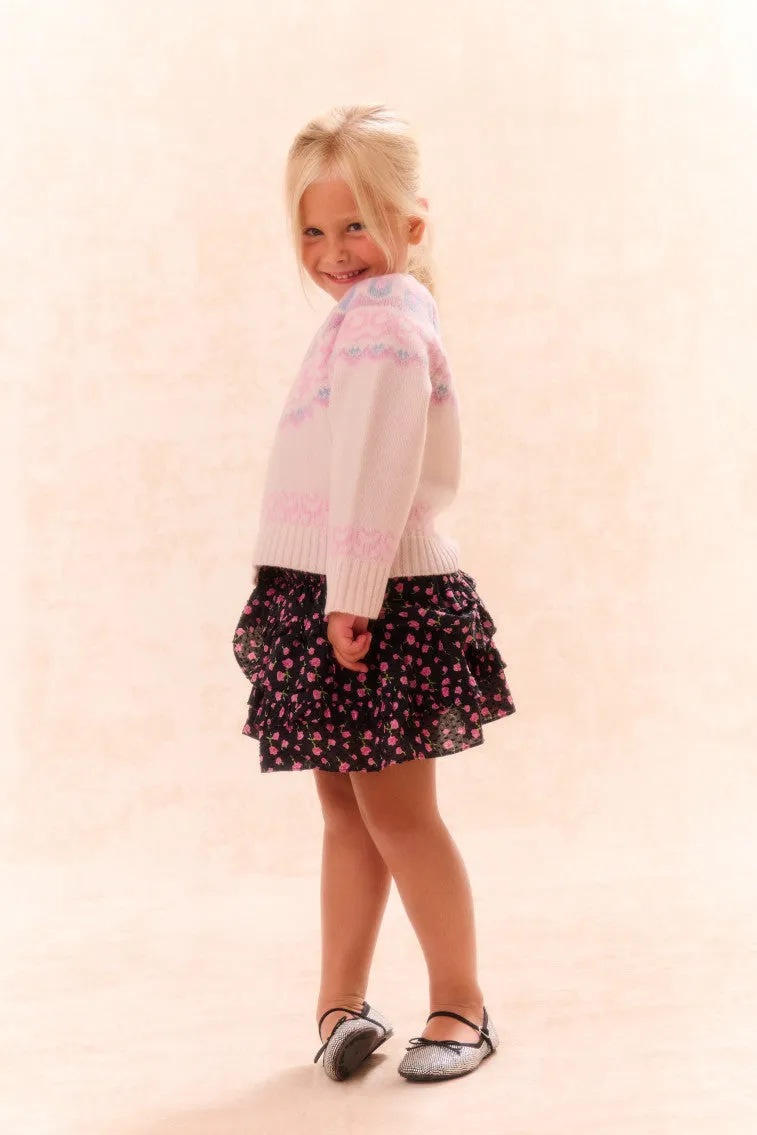 Girls Billie Cotton Floral Skirt