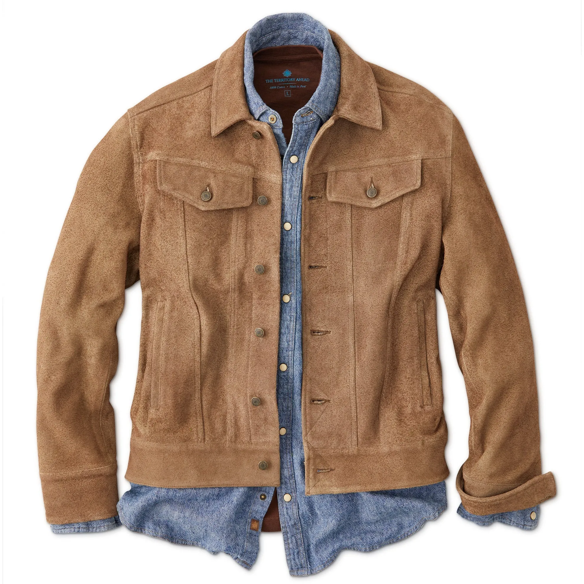 Grand Lake Suede Trucker Jacket