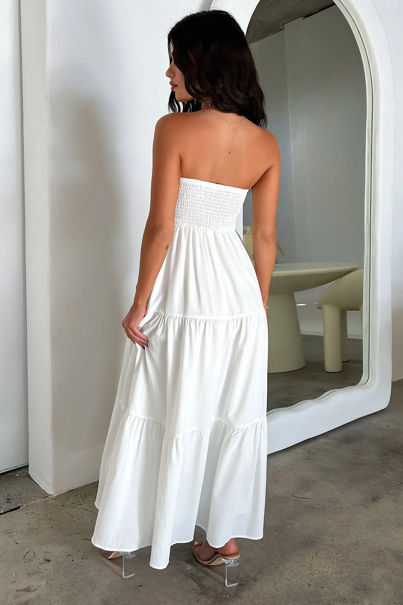 Hailey Maxi Dress - White