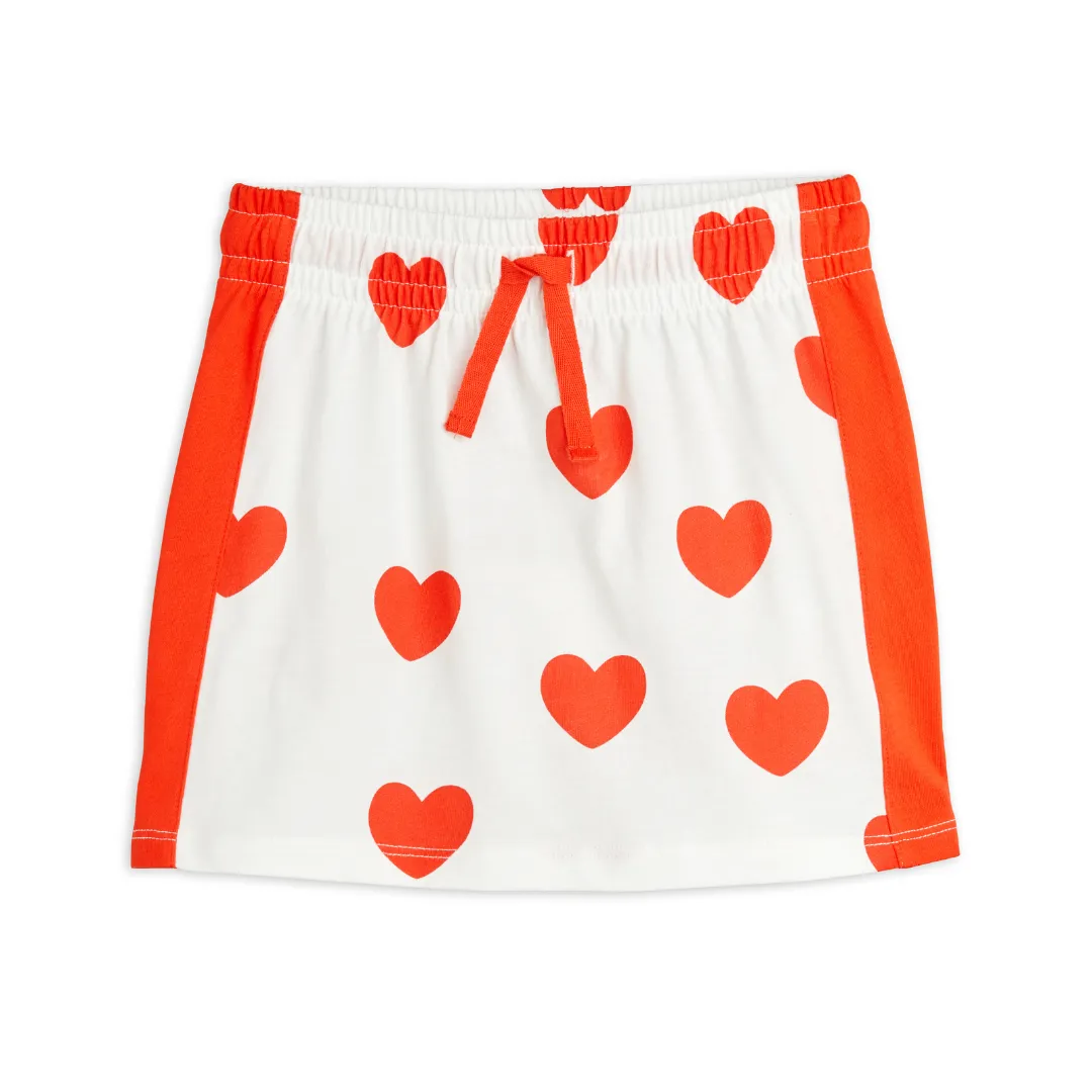 Hearts Print Skirt