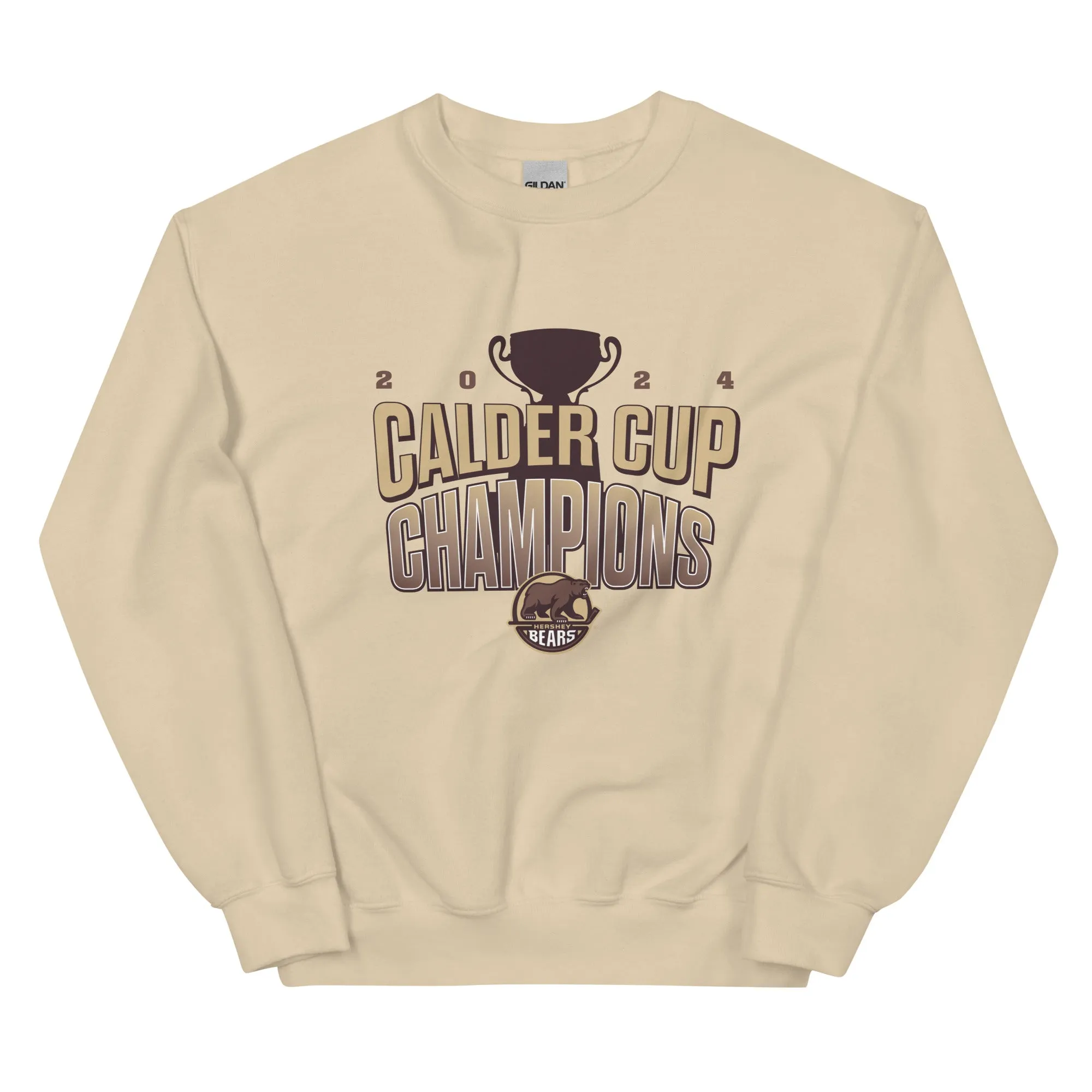 Hershey Bears 2024 Calder Cup Champions Adult Victory Crewneck Sweatshirt