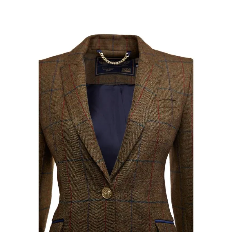 Holland Cooper Highgrove Ladies Tweed Coat - Glen Green