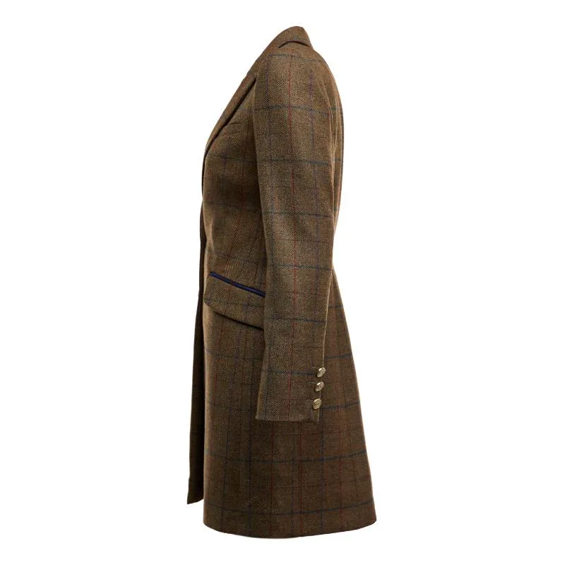 Holland Cooper Highgrove Ladies Tweed Coat - Glen Green