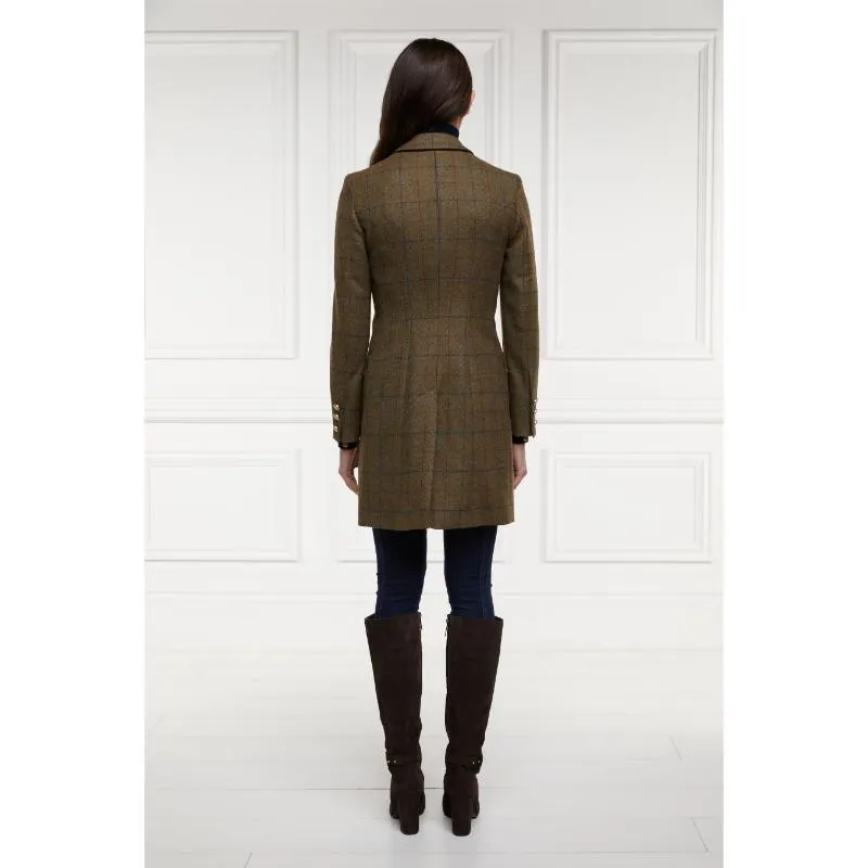 Holland Cooper Highgrove Ladies Tweed Coat - Glen Green