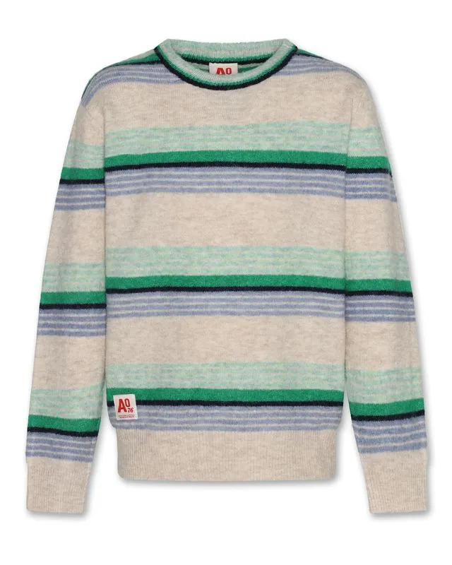 jason c-neck stripes - green