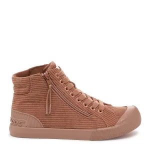 Jazzin Mauve Corduroy High Top Sneaker