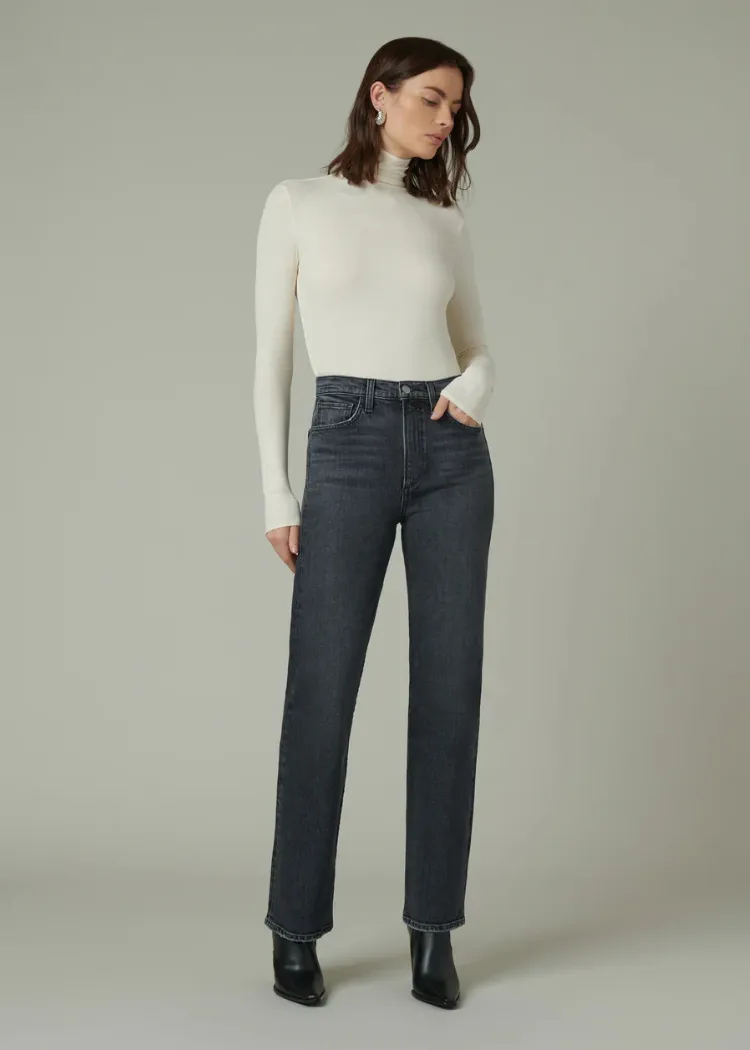 Joe's Jeans Tony Long Sleeve Top- Milk