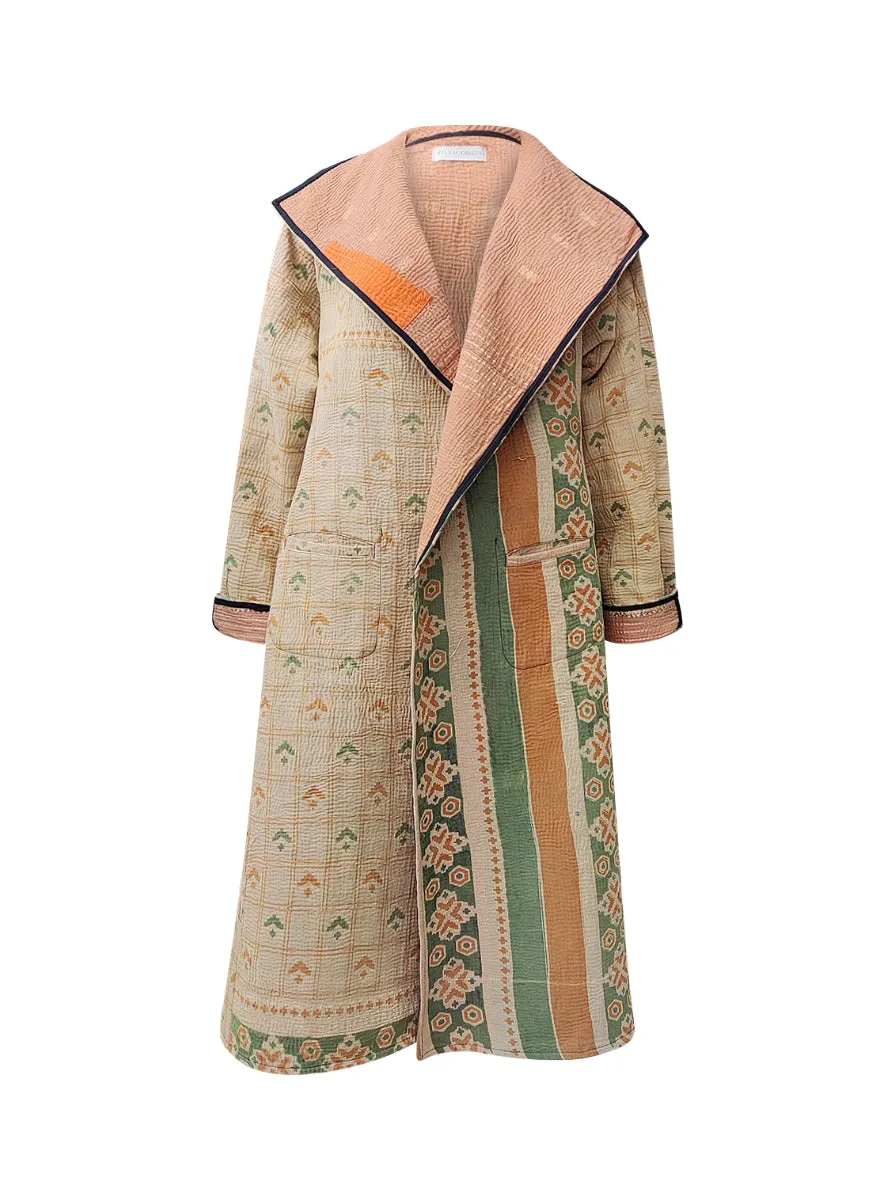 kantha vintage dress coat long siya