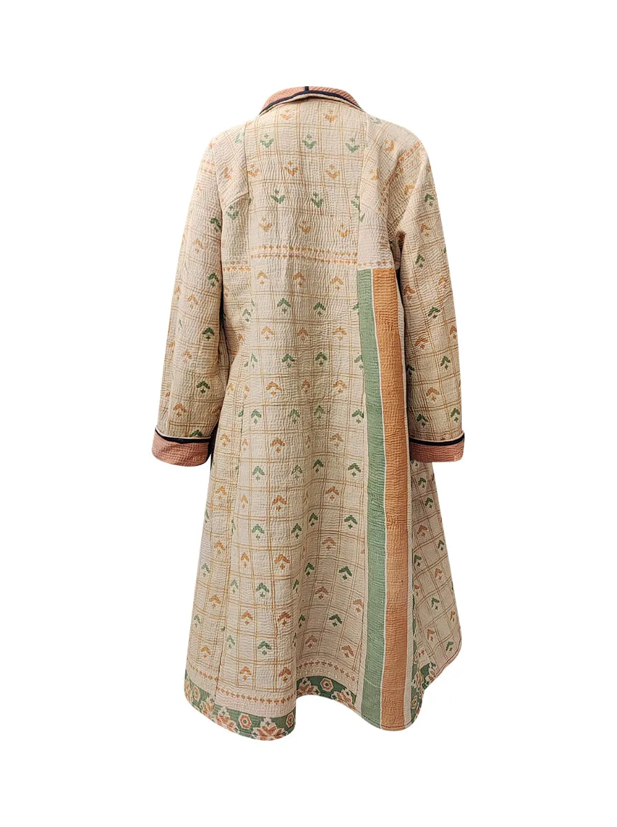 kantha vintage dress coat long siya