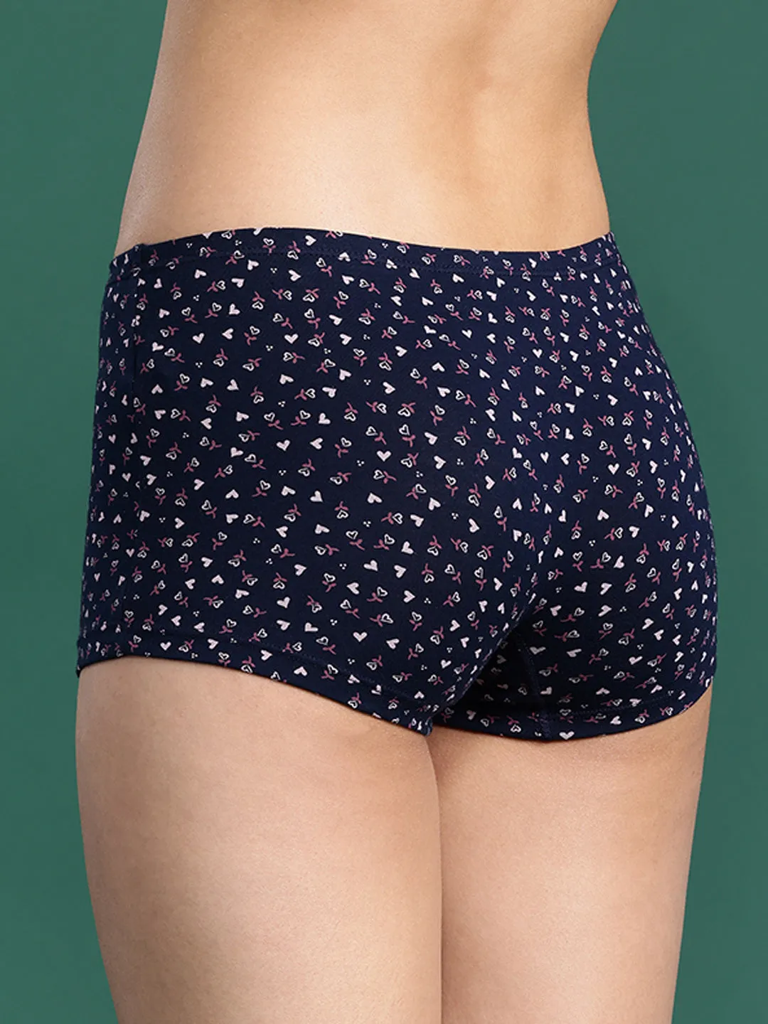 LEADING LADY Women’s Printed Mid-Rise BoyShort Brief Pack Of 3 | JOY-PR-28-3 |