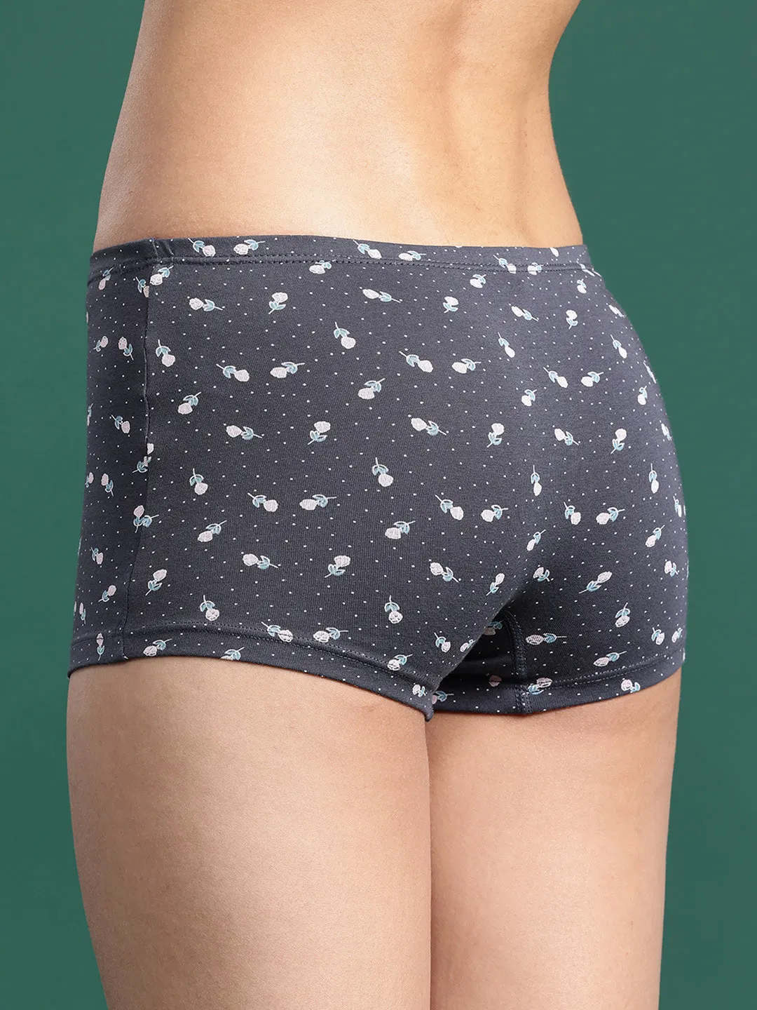 LEADING LADY Women’s Printed Mid-Rise BoyShort Brief Pack Of 3 | JOY-PR-30-3 |