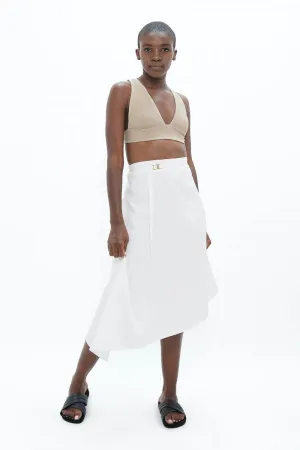 Mallorca PMI Asymmetric Skirt White Dove