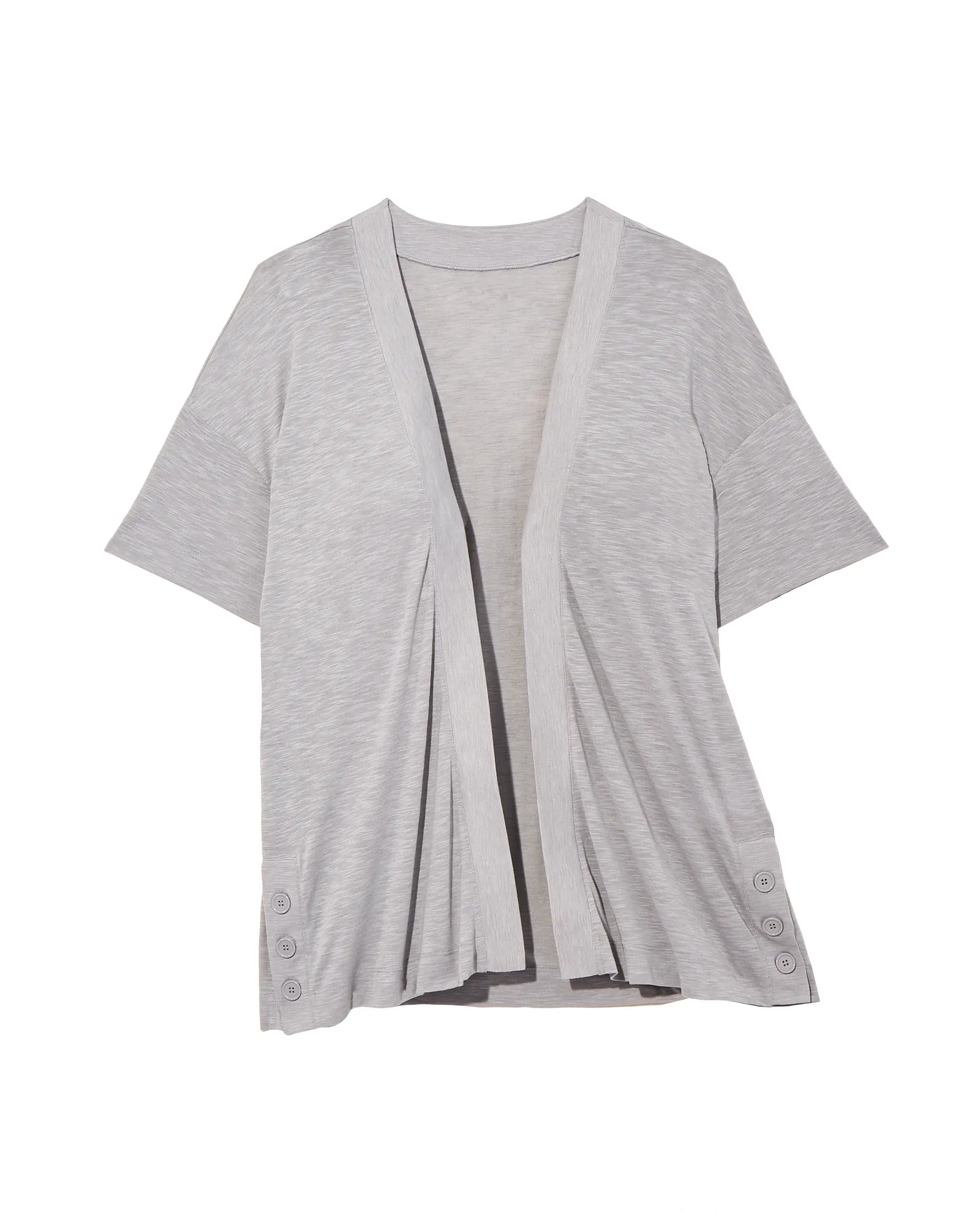 Maurice Cardigan with Side Button Detail | Light Grey