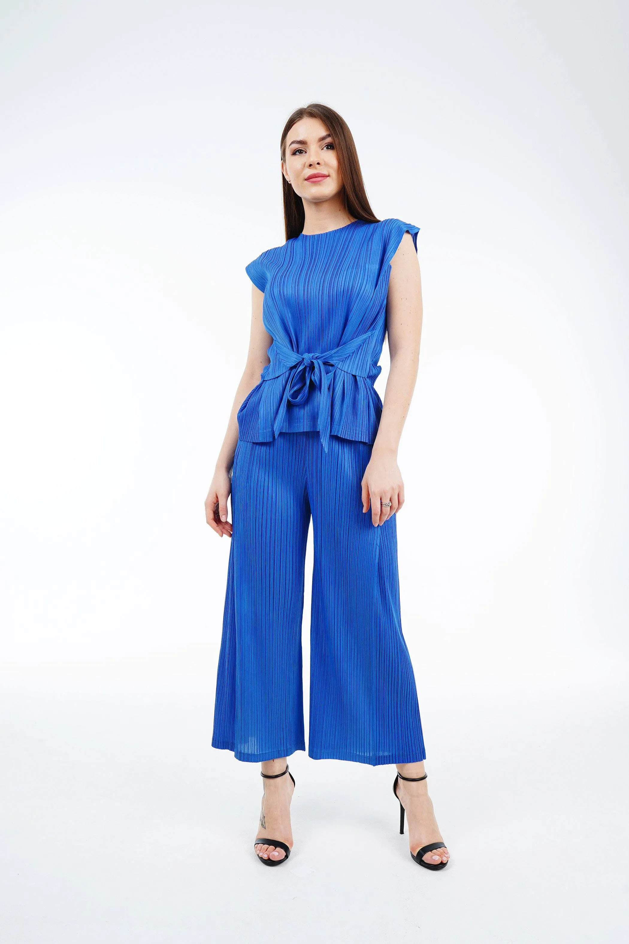 Meena Pleated Top and Pants Set