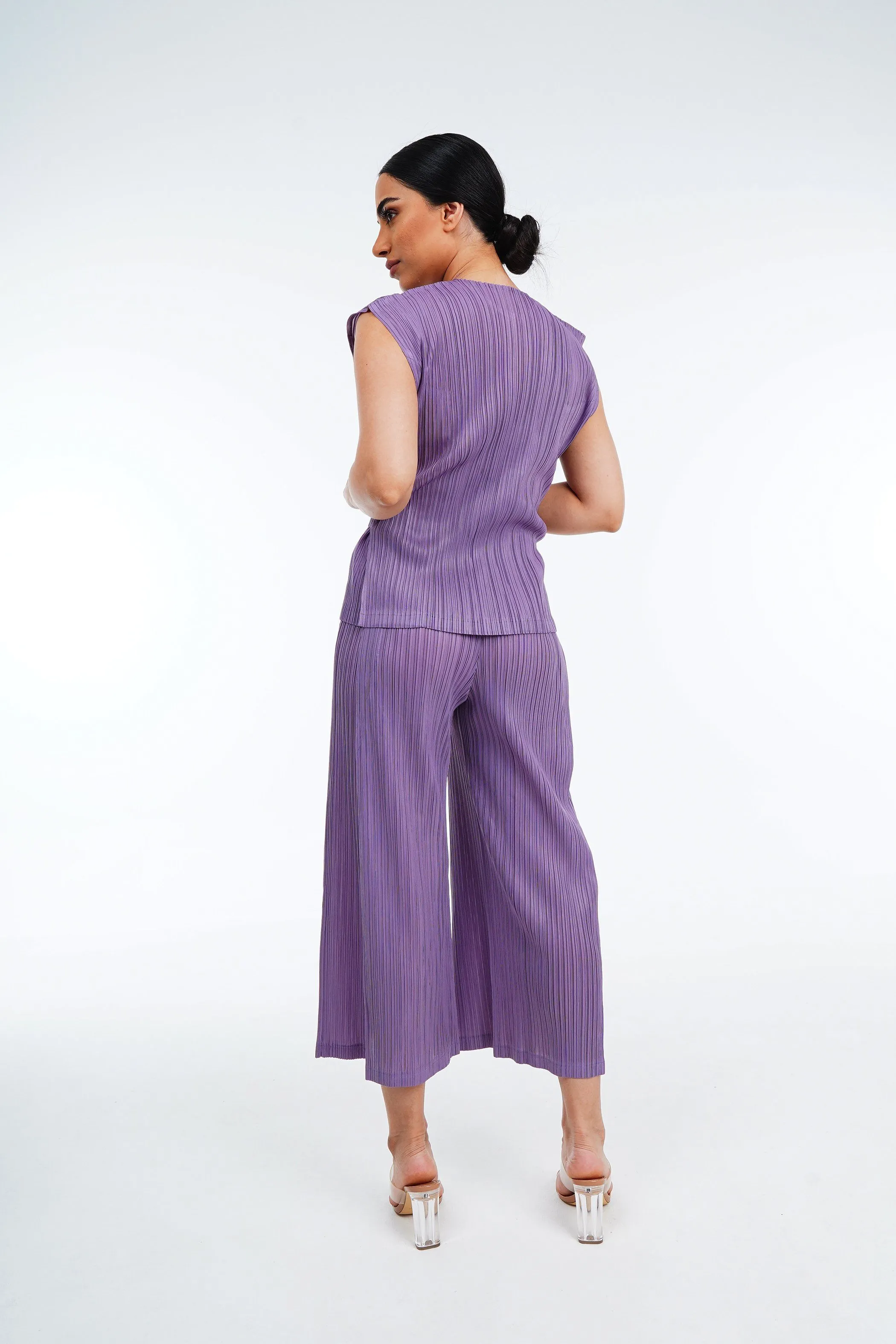 Meena Pleated Top and Pants Set