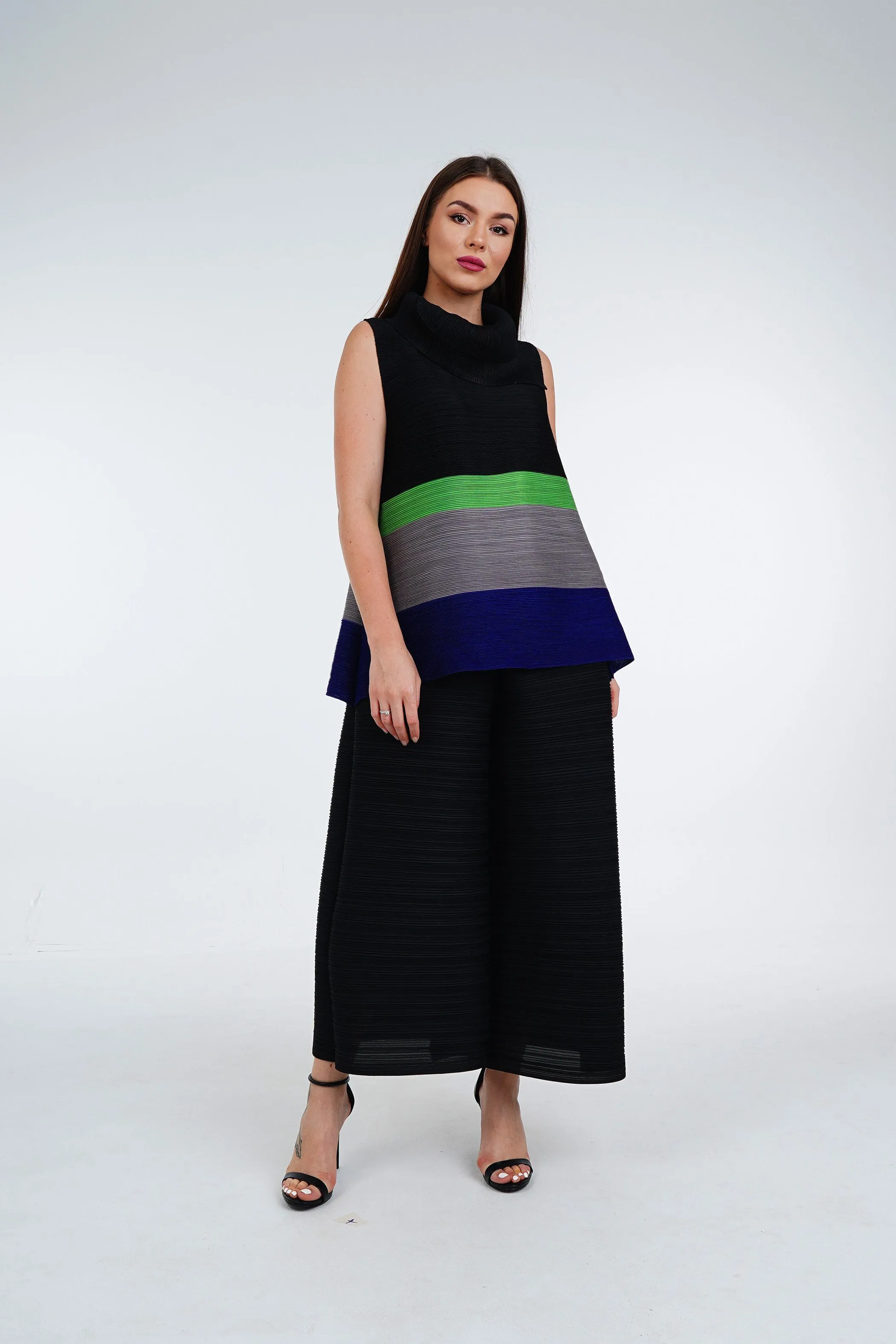 Meena Pleated Top and Pants Set