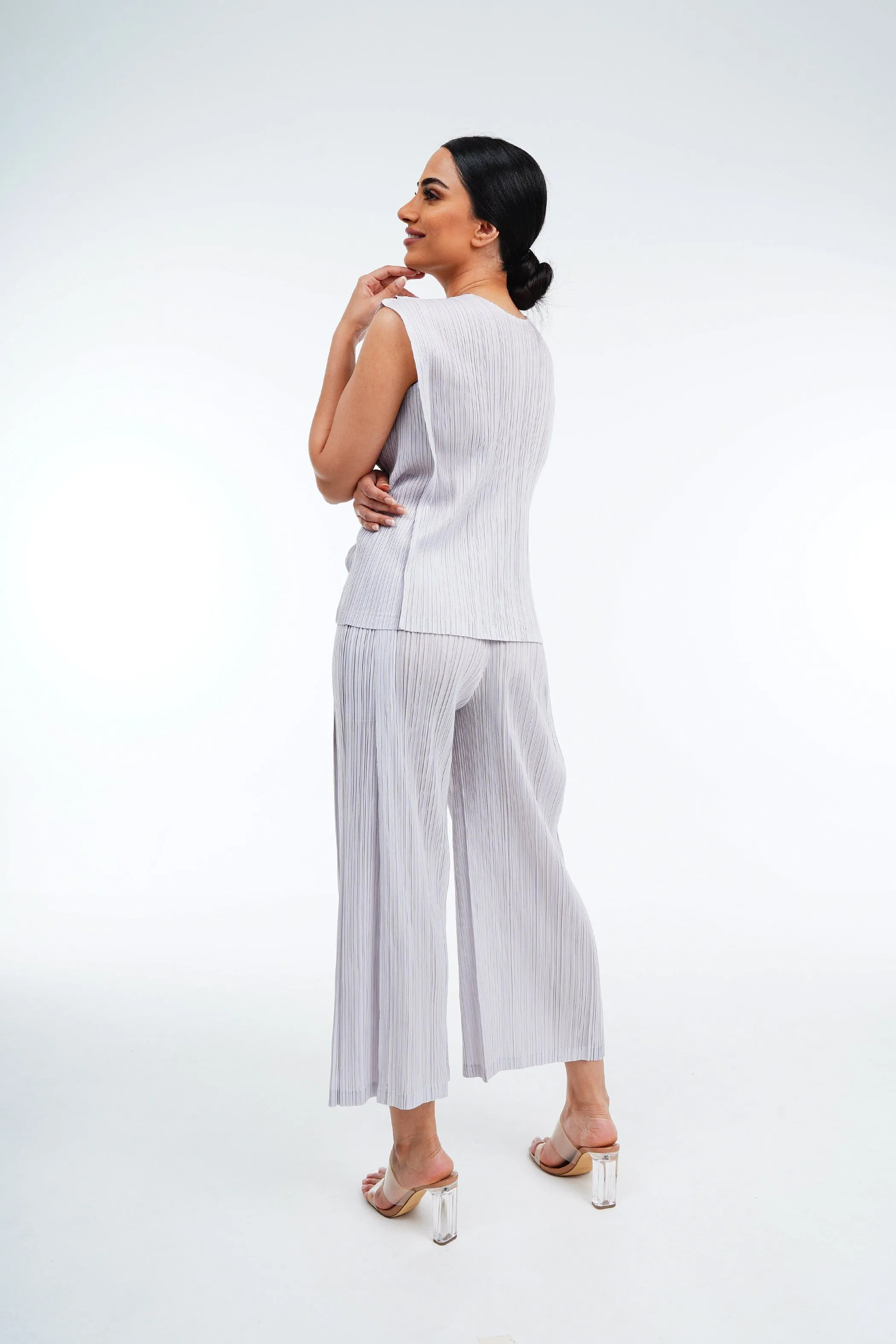 Meena Pleated Top and Pants Set