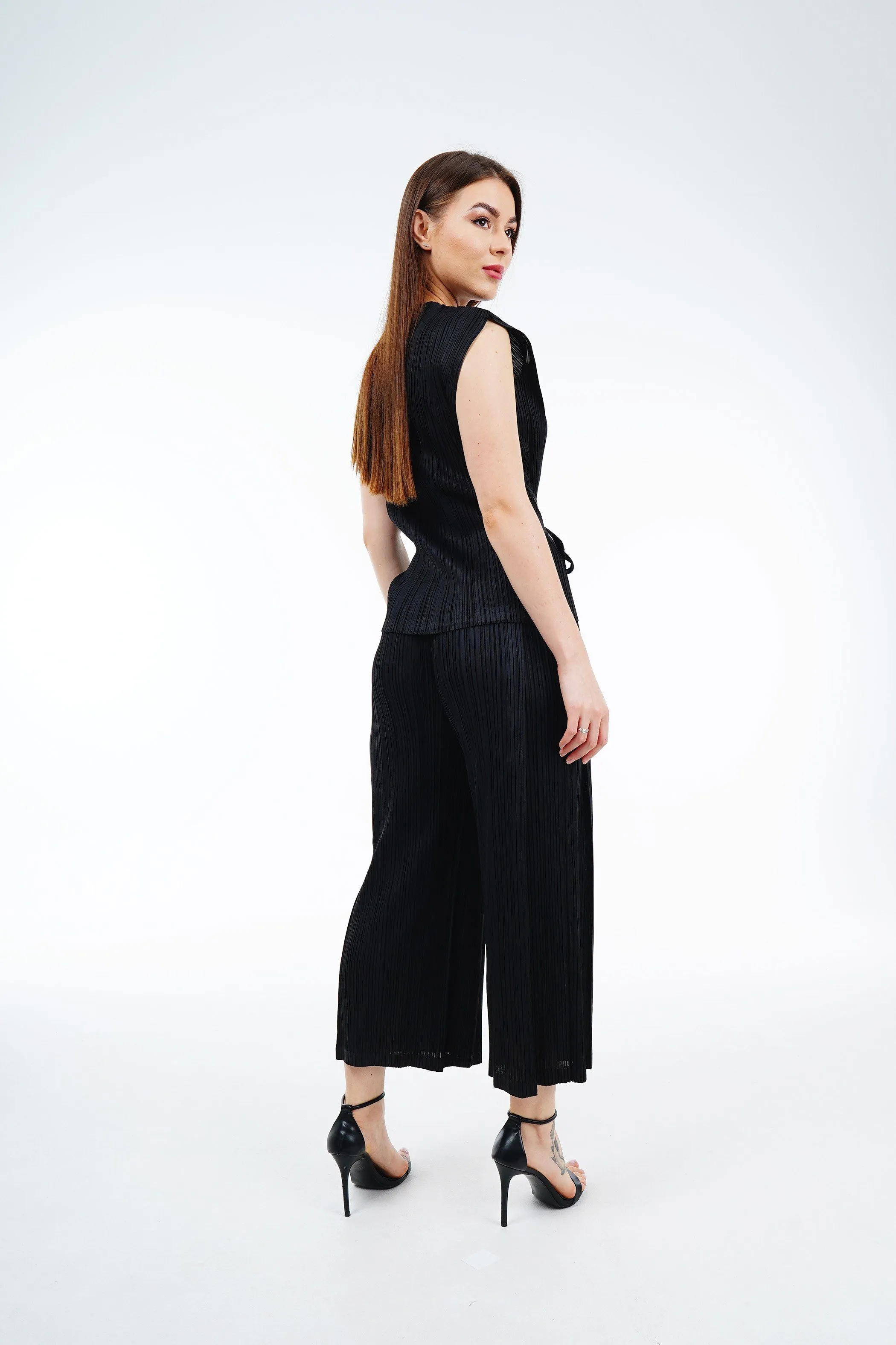 Meena Pleated Top and Pants Set