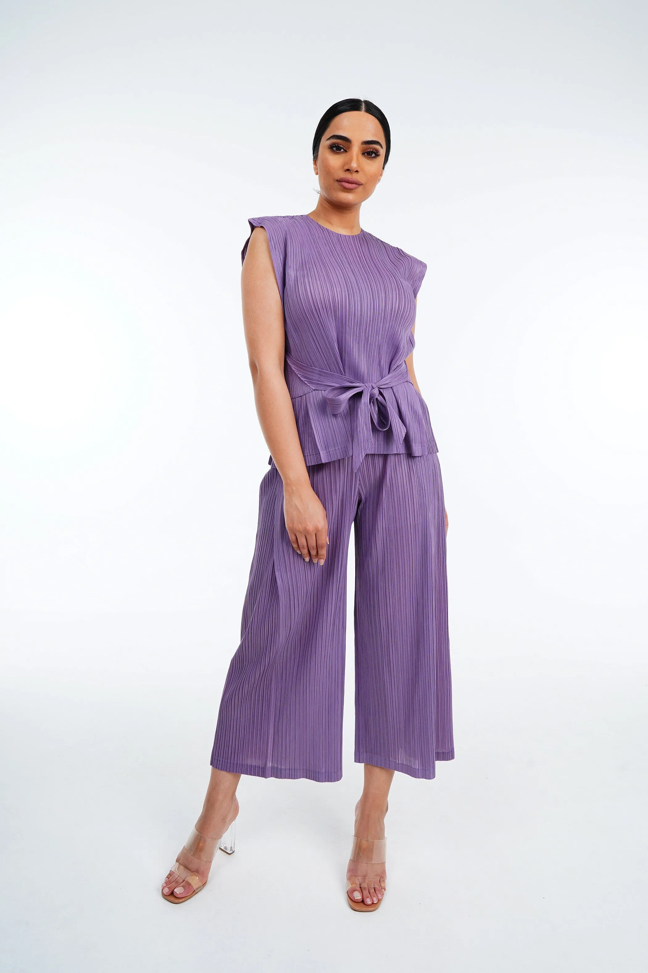 Meena Pleated Top and Pants Set