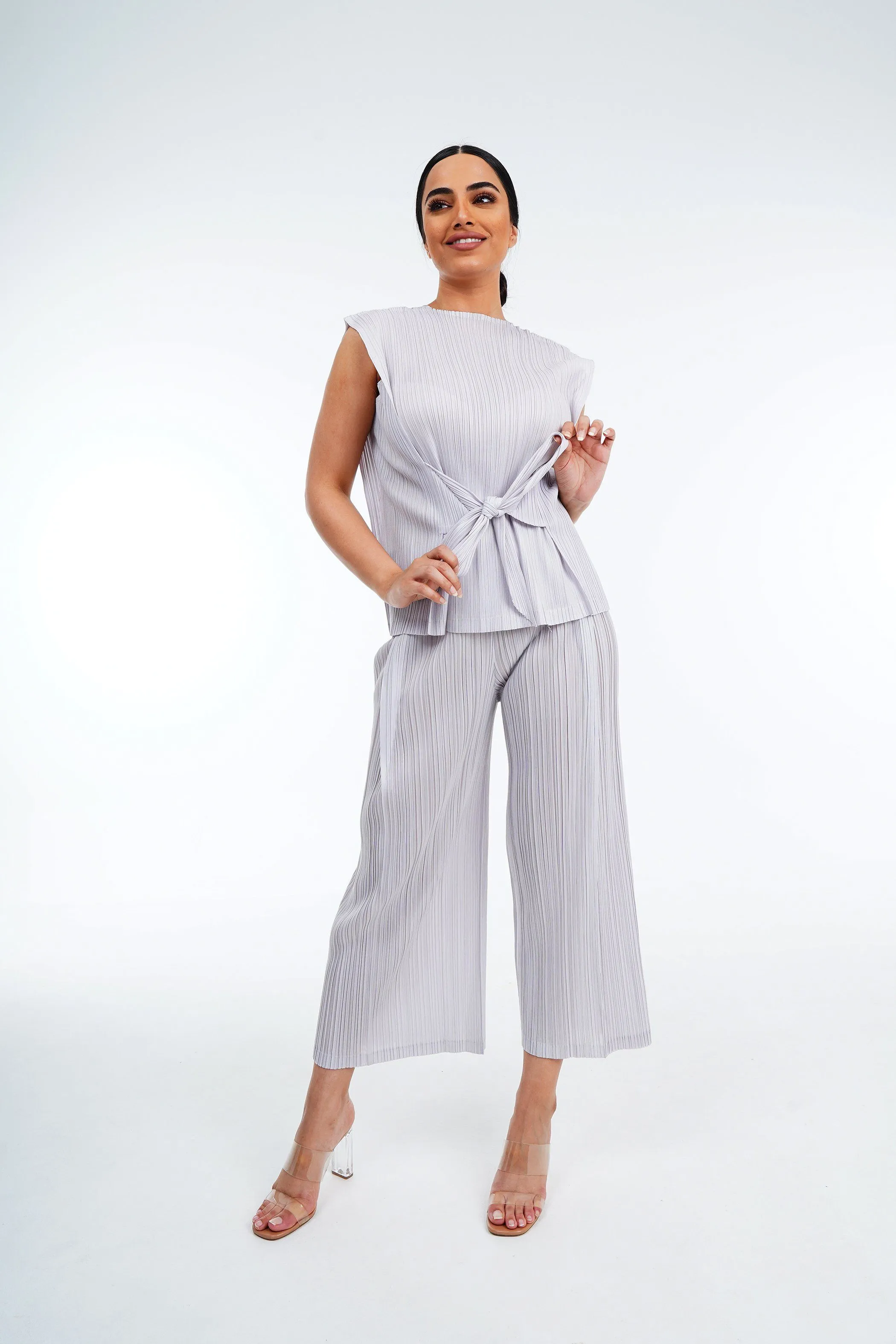 Meena Pleated Top and Pants Set