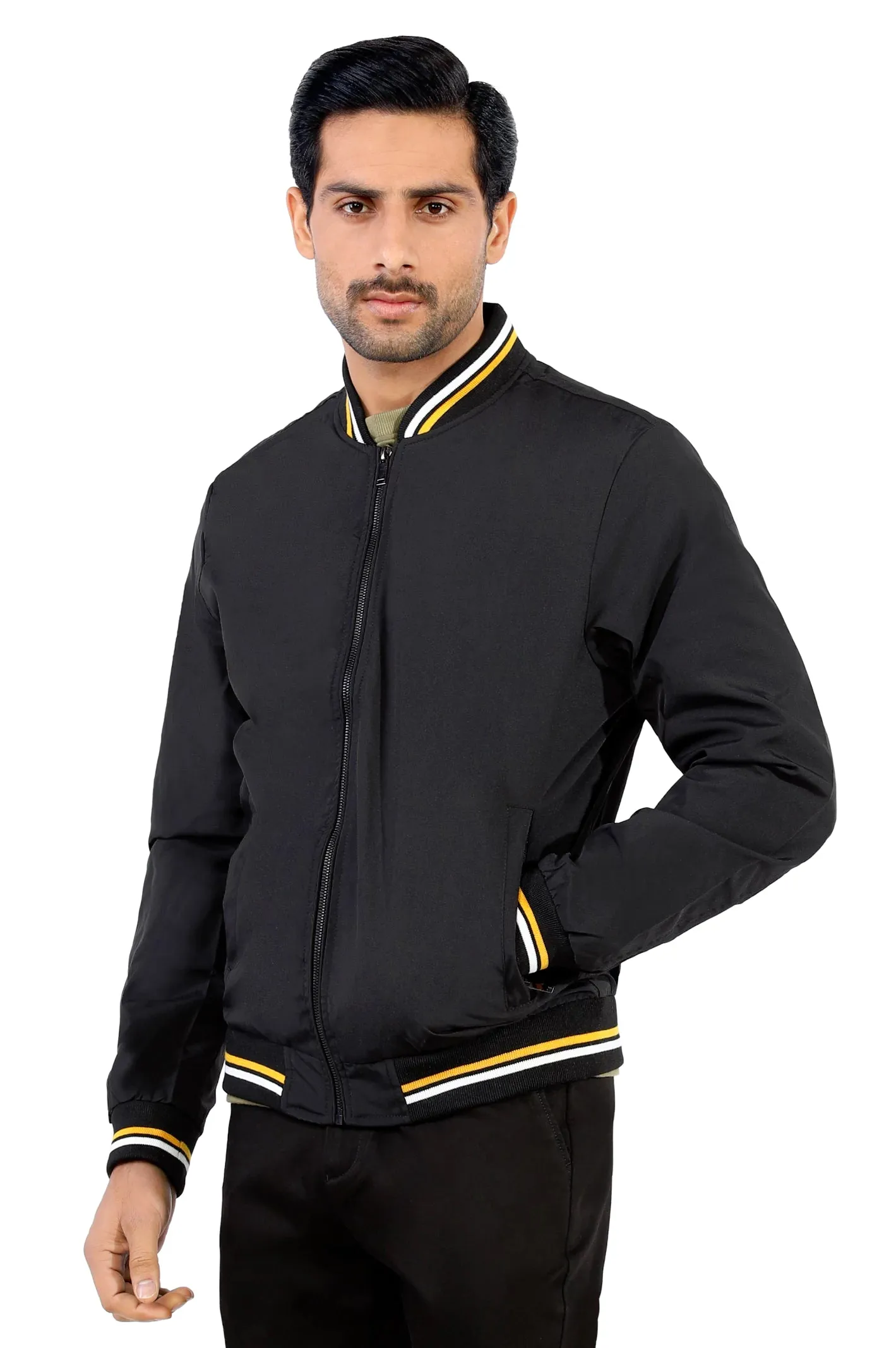 Men's Black Bomber Jacket