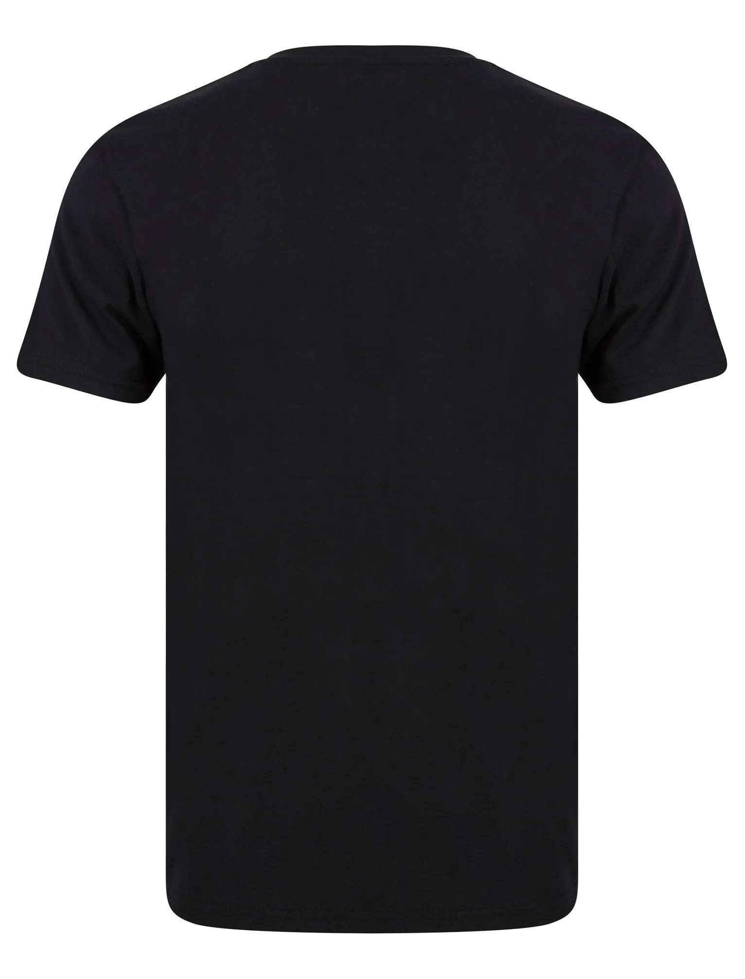 Pitch Crew Neck Cotton T-Shirt in Jet Black - Kensington Eastside