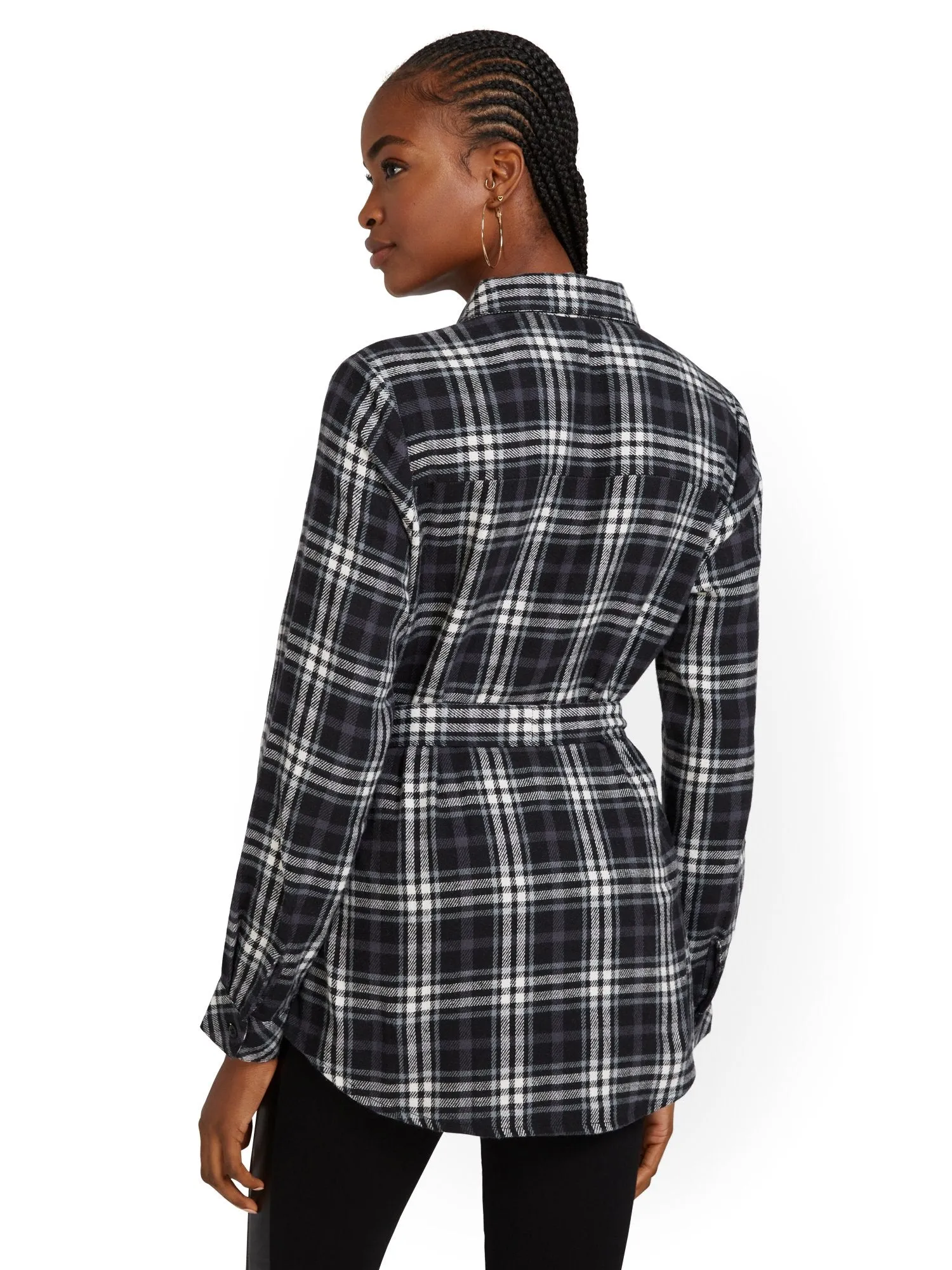 Plaid Tunic Shacket