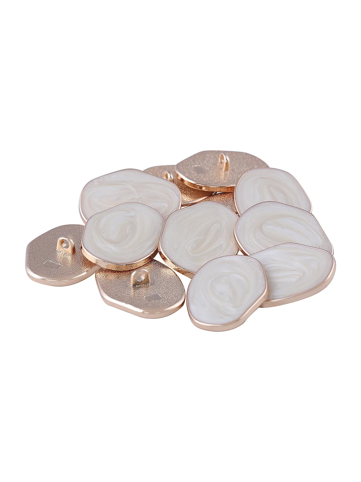 Premium Shiny Classic Fashionable Lamination Lucite Metal Buttons