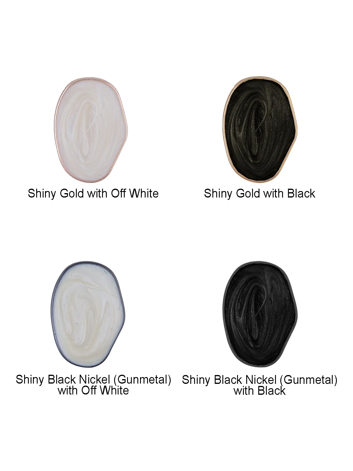 Premium Shiny Classic Fashionable Lamination Lucite Metal Buttons