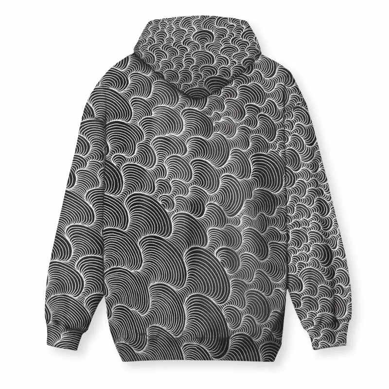 SCRIBBLEWAVE - Black & White Hoodie