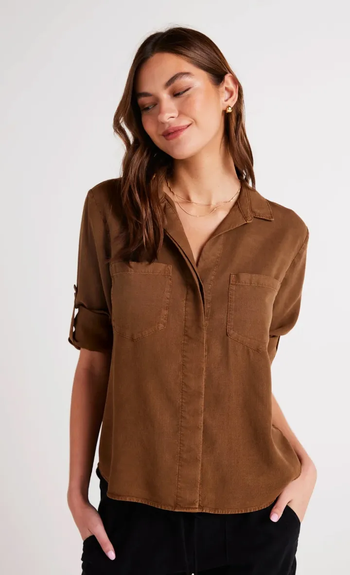 Shirt Tail Button Down Shirt