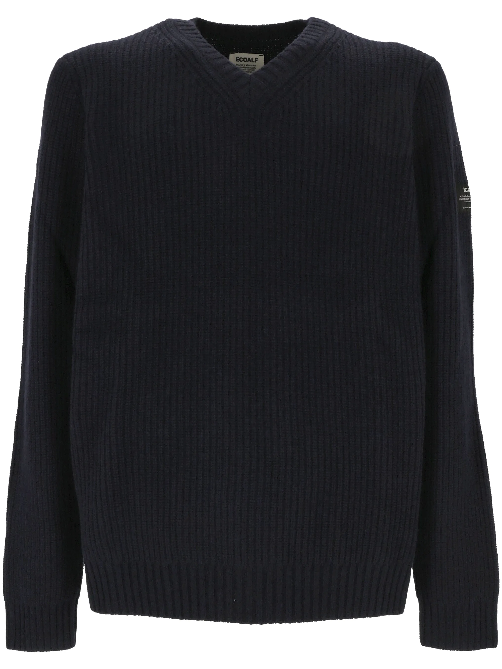 Sustainable Deep Navy Wool Sweater