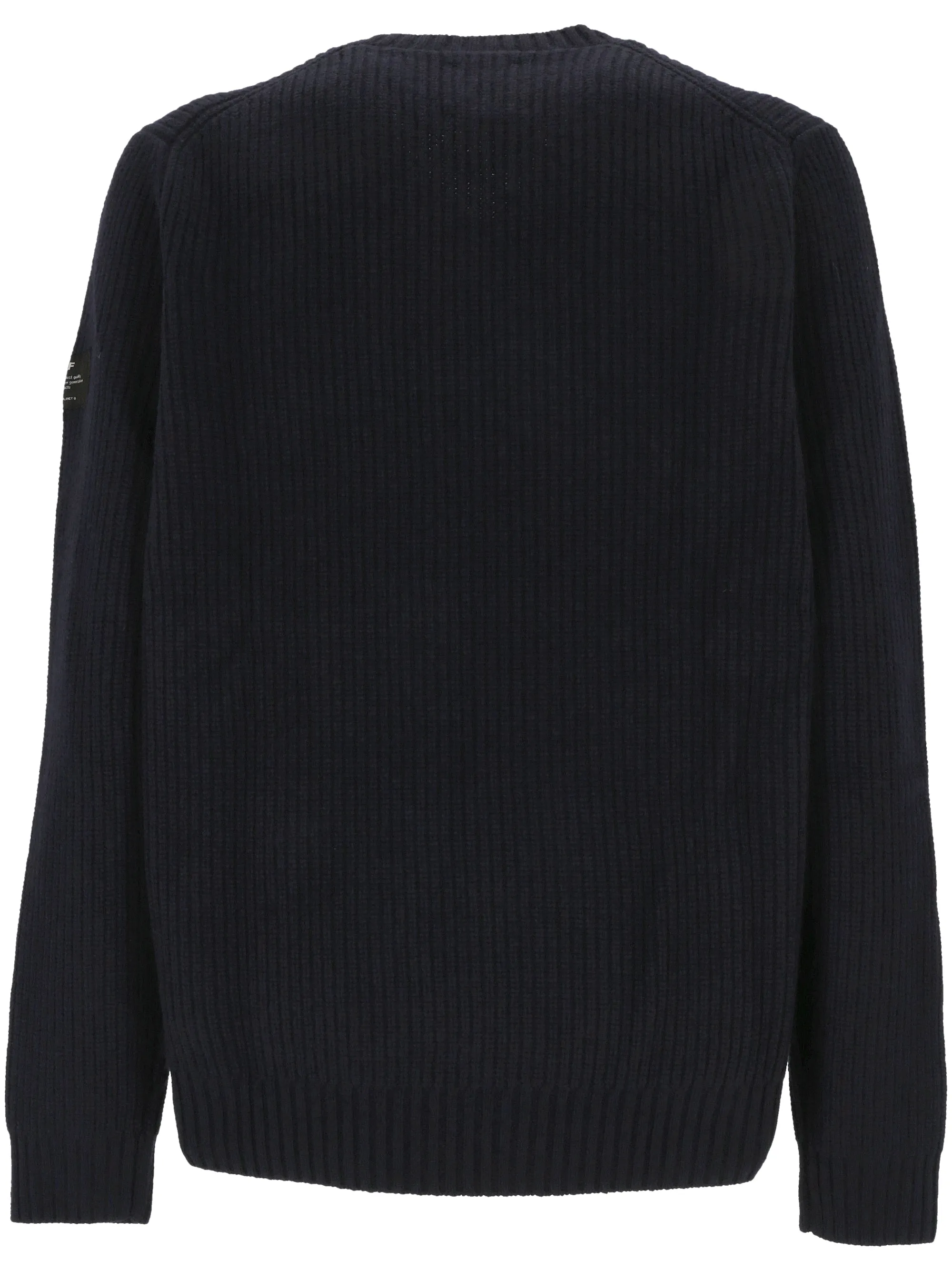 Sustainable Deep Navy Wool Sweater