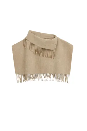 Turtma Bib Wool Fringe Scarf