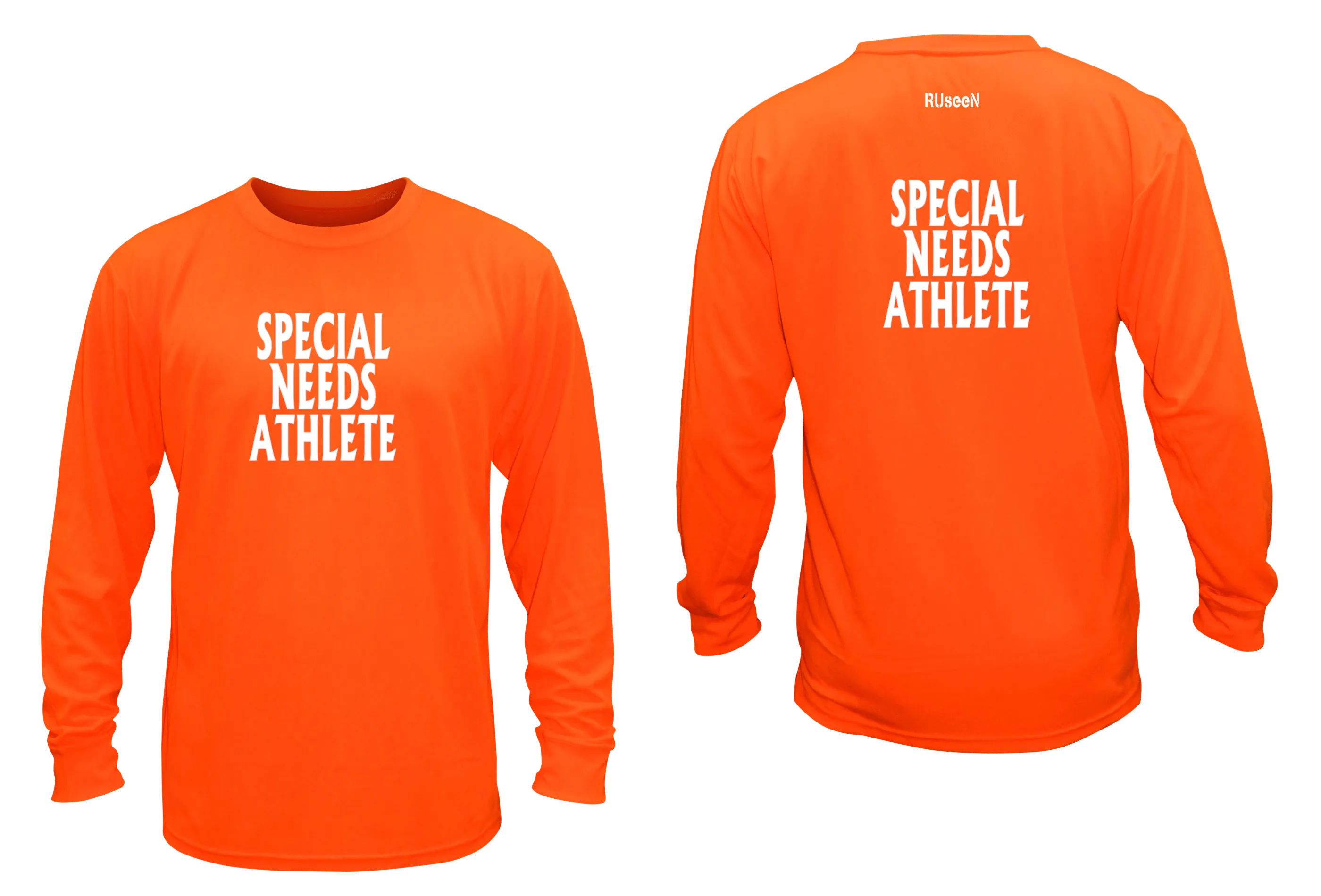 Unisex SPECIAL NEEDS ATHLETE Long Sleeve Shirt - Reflective or Black Text