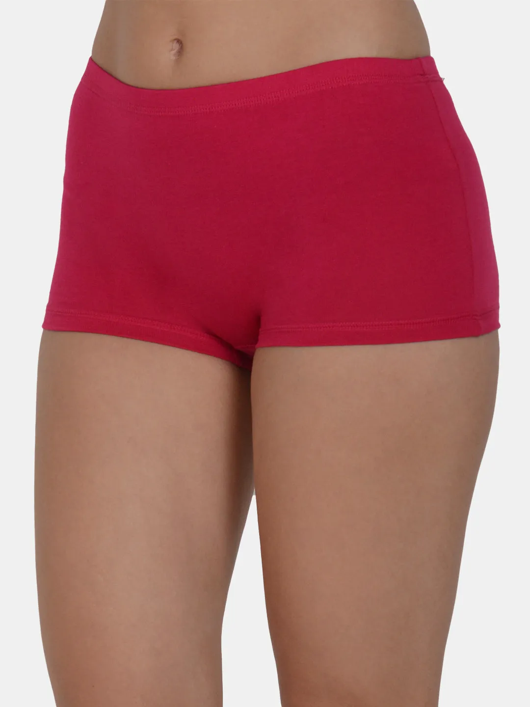 Women’s Solid Maroon Mid-Rise BoyShort Brief | JOY-MR-1 |